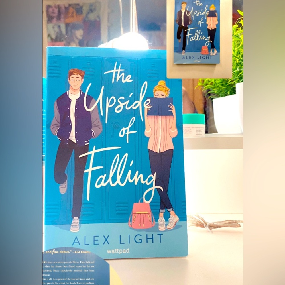 The Upside to Falling romance book.